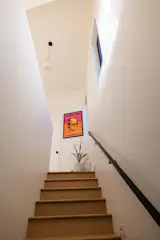 The placement of the staircase was a major challenge, says Geis. "I probably did 25-30 different test fits to get it right."