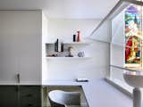 Office, Storage, Desk, Study, Shelves, Chair, and Lamps Introducing  Office Storage Shelves Photos from Before & After: A 1930s Church in Melbourne Gets a Dramatic Conversion