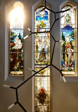 A custom BCAA pendant by Christopher Boots becomes a focal point of the interior "void."