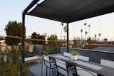 "The view," recalls Todd, "was a driving factor in purchasing this lot." Designed with outdoor living in mind, the roof deck includes ample space for al fresco dining, lounging, and soaking in the Southern California sunshine.   