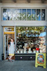 Owner Elizabeth Vecchiarelli stands in front of Preserved’s Oakland storefront—a far cry from the tiny pop-up shop on Piedmont Avenue where the business began in 2015.