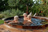 "We love the hot tub and usually try to jump in it every afternoon," says Leah. "In the warmer months, we don’t heat it, and the kids play in it post-beach."