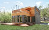 Wrap-around Ipe deck  Photo 3 of 24 in Catskills Suburban by Resolution: 4 Architecture