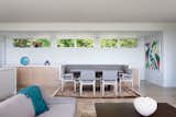 Custom built-in banquette with dining table