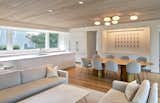 Cedar Ceilings Provide a Warm Balance to the Bright, White Interiors