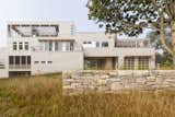 Rear Elevation and Stacked Stone Landscape Wall