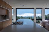 The entire living space is lined with full height glass for maximum mountain views.