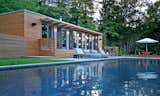 Exterior, Wood Siding Material, Metal Roof Material, Flat RoofLine, and House Building Type  Photo 2 of 7 in Connecticut Pool House by Resolution: 4 Architecture