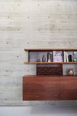 Living Room, Bookcase, and Terrazzo Floor  Photo 7 of 8 in Taslimi Residence by Fleetwood Fernandez Architects