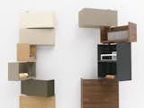 The playful Giralot is a serious space saver that’s perfect for an entrance hallway or narrow corridor, but works equally well in any room. Storage units crafted of walnut or oak in a range of available finishes swivel 180 degrees on a column that rests on the floor and is attached to the wall. The Giralot now opens left or right to make it more versatile and can be integrated anywhere in the home. 