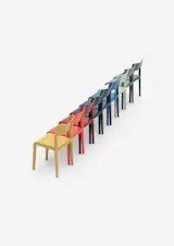 The Alpha chair may be simple in design but is bold in color!