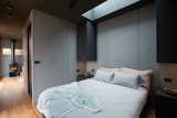 A bedroom skylight allows residents to sleep beneath the stars.