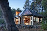 Architect Mickey Muennig’s longtime residence at 50854 Partington Ridge Road in Big Sur, California, includes three separate buildings—each with one bedroom—spread across 30 acres.