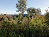 The house is located on a five-acre parcel, mostly comprised of native Patagonian oak trees.