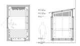 A basic floor plan and section view  Photo 4 of 11 in Budget Breakdown: An Architect DIYs a Luminous Work Shed for $10K