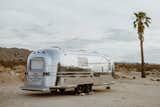 The trailer's home base is near Joshua Tree National Park, and remains comfortable inside despite the desert's extreme heat and nighttime cold.