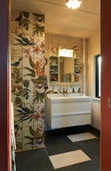 The custom tile in this bathroom is the star of the show.&nbsp;