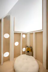 With its entry door closed, there's plenty of room to take a nap or cozy up with a book.