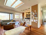 The redesign lifted the roof plane to increase the height of what had been merely seven-foot-high ceilings.  Photo 4 of 21 in Budget Breakdown: A $336K Cottage Renovation Gives an Oregon Widow a Fresh Start