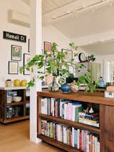 Brandon and Katy spent two years considering how to remodel the kitchen, including whether to remove the original posts. Instead, they help define the space.