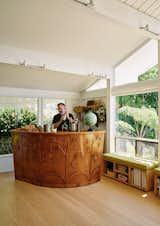 In a corner of the great room is a family heirlume: a Philippine mahogany bar that used to belong to Katy's grandfather when he lived in Okinawa.