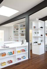 Storage Room and Shelves Storage Type Net Zero Energy House 

The goal, a new two-level home that could score as high as reasonable in the "GreenPoint Rated System”. The owners de-constructed their existing home when they realized that any single-story design would completely eliminate their back yard.   Photos from Klopf Architecture