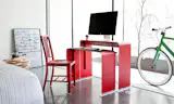 Your office never looked so good. OneLess Desk, Red.
