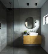 The ensuite bathroom located towards the front of the original dwelling’s footprint