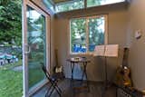 Insulation keeps noise inside this small music studio -- music turned up to the highest volume could not be heard from the main house or at the neighbors'.  Photo 14 of 14 in Modern-Shed He-Shed, She-Shed by Modern Shed, Inc