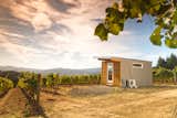 Modern-Shed built a compact, stylish "home" office in the vineyard of a winery in a lush valley in Eastern Washington. The space provides a convenient work space for entrepreneurs.