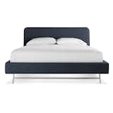 Blu Dot Hush Bed

Quiet moves. A wafer thin upholstered headboard and padded side rails are supported by brushed stainless steel base. Available in four sizes (king, queen, full and twin).