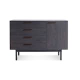 Shale 4 Drawer / 1 Door Credenza
Layers of clean details. Warm wood and full grain leather pulls add storage panache and practicality to the bedroom, living room or dining room. 