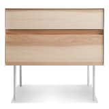 Clad Nightstand
Sometimes we fall hard for a good mix of materials. Like beautiful, warm wood meeting the cool, smooth toughness of steel. This design marries wood drawers and doors with a powder-coated steel side, top and legs to form an alluring union. 