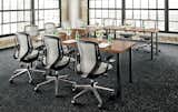 Combine hand-welded natural steel Parsons table legs with the wood top of your choice to create your own personalized desk or workspace. Each set includes four desk legs. #furniture #office #madeinamerica