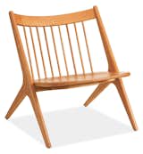 Inspired by the designs of renowned woodworker George Nakashima, the simple, sculpted profile of our Oskar chair is so striking, you'll want to place it center stage. Designed from solid wood with a contoured seat and angles crafted to fit the body, Oskar offers a roomy spot to rest. #furniture #madeinamerica 