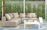 The low profile and plush back cushions of the Oasis outdoor sectional are perfect for lounging, while subtle flange seams add a look of casual sophistication. #furniture #outdoor #madeinamerica   Photo 1 of 83 in Modern Outdoor Furniture by Room & Board