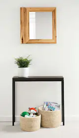 Every basket includes a tag with a photo and short biography of the artist, plus a unique code to learn more about that person. We’re proud to partner with the Blessing Basket Project to bring you these one-of-a-kind storage baskets.