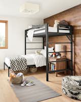 The Chase loft bed is Minnesota-made from durable, natural steel and is hand-welded for extra strength.