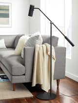Drawing on vintage lamp design, Coda features a counterbalanced design that allows smooth, one-handed adjustment of the lamp’s position. 