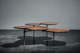 MISMO COFFEE TABLE // Mismo is available in solid black walnut, white oak or ash and its finish can be customized. Mismo's frame is available in brass, aluminum or steel, in various abraded, polished or painted finishes. 
www.izm.ca/mismo-coffee-table