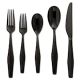 Flatware 5-Piece Set, $24.99, available in black or copper