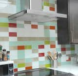 Lush 3x6 glass subway tile in a mix of colors.  Photo 6 of 26 in Kitchen Tile by Modwalls by Modwalls Tile