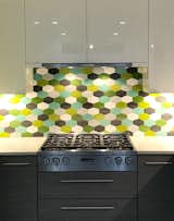 Kiln American made ceramic 3x5 Stretched Hexagon tile in a mix of colors.  Photo 1 of 26 in Kitchen Tile by Modwalls by Modwalls Tile