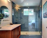 Modwalls Lush 4x12 glass subway tile in Storm dark grey  Photo 19 of 28 in Bathroom Tile by Modwalls by Modwalls Tile