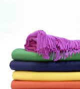 AREA Inc. LIAM throws in bright colors. These alpaca throws have been brushed for irresistible softness.