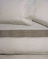 AREA Inc. HEATHER natural with HARRY almond cotton blanket