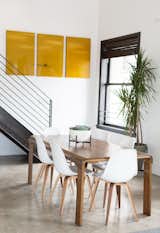 Case Study® Fiberglass Shell Chairs with Spyder base.
Made in California by Modernica