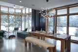 This cabin has a commodious kitchen and living area that encourages family and friends to come together for meals and conversation.
