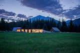The Berm House, built into a meadow slope in the Methow Valley, North Cascades