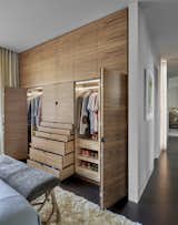 Custom Walnut Cabinetry in Master Bedroom